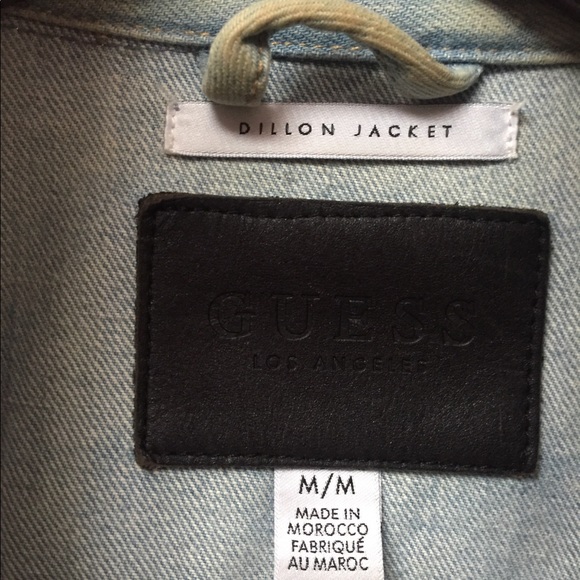 Guess Denim Rose Jean Jacket Acid Wash Patchwork Paintings Skull Compass Blood - Picture 11 of 12